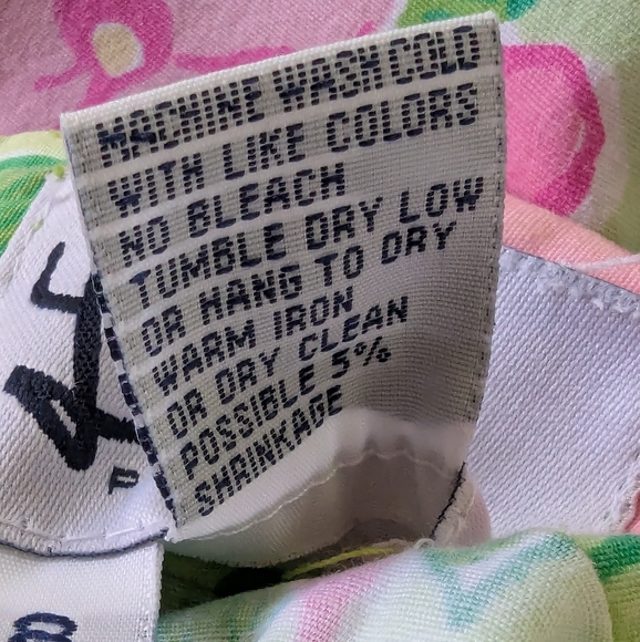 Lilly Pulitzer Y2K Skort Vintage Summer Floral Cotton High Waist Women's Sz 8 - Picture 7 of 10